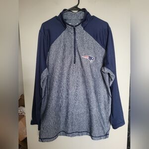 New England Patriots Quarter-Zip Pullover, Size XL